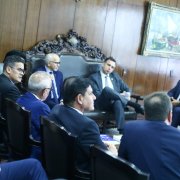 Audiências com o presidente do Senado, Rodrigo Pacheco, e o senador e relator da Reforma Tributária na Casa, Eduardo Braga